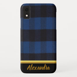 Flannel Buffalo Kariert Blue Lumberjack Textur Case-Mate iPhone Hülle