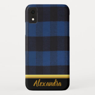 Flannel Buffalo Kariert Blue Lumberjack Textur Case-Mate iPhone Hülle