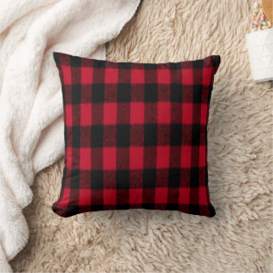 Flannel Buffalo Karierte Lumberjack-Textur Kissen