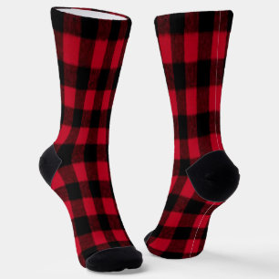 Flannel Buffalo Karierte Lumberjack-Textur Socken