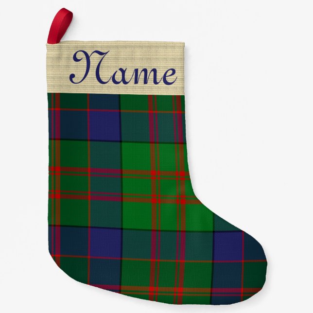 Flannel Christmas Strumpf Kleiner Weihnachtsstrumpf (Vorderseite)