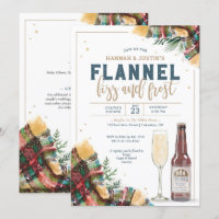 Flannel Fizz and Frost Couples Dusche Einladung