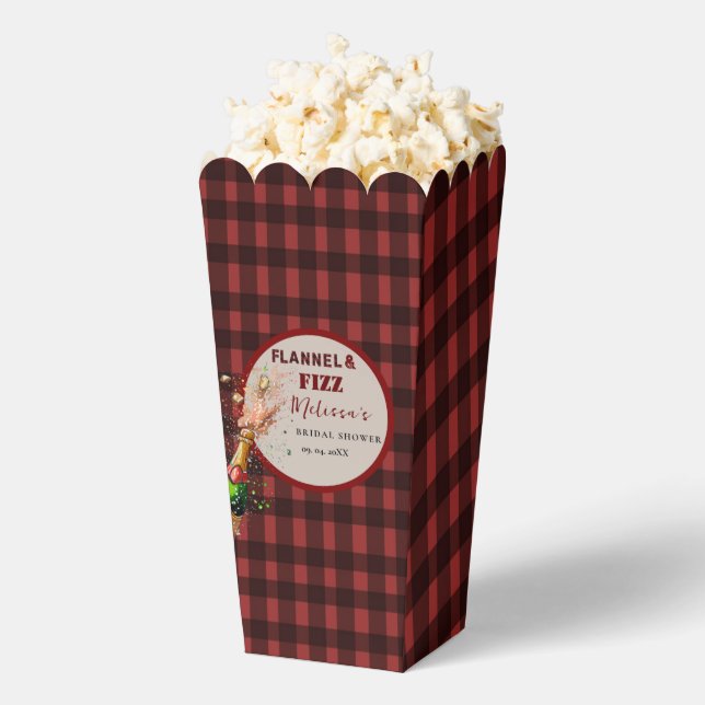 Flannel & fizz Winterrot & schwarz Brautparty Geschenkschachtel (Geplatzt)