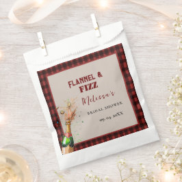 Flannel & fizz Winterrot & schwarz Brautparty Geschenktütchen