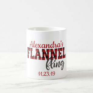 Flannel Flat Coffee Tasse - Bridesmaid Geschenk