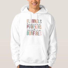 Flannels Pumpkins Bonfire Hoodie