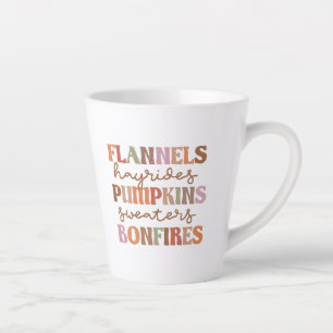 Flannels Pumpkins Bonfire Milchtasse