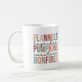 Flannels Pumpkins Bonfire Personalisiert Kaffeetasse