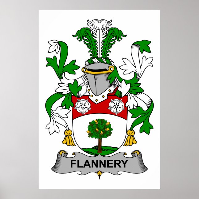 Flannery Familienwappen Poster (Vorne)