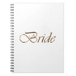 Flansch, Gold Script Elegant White Wedding Notizblock
