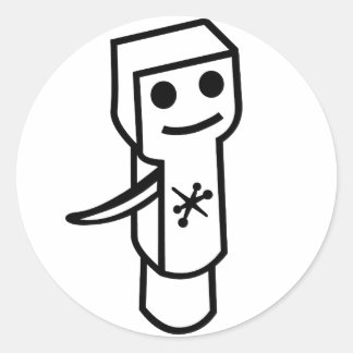 Flapjack-Patrone Runder Aufkleber