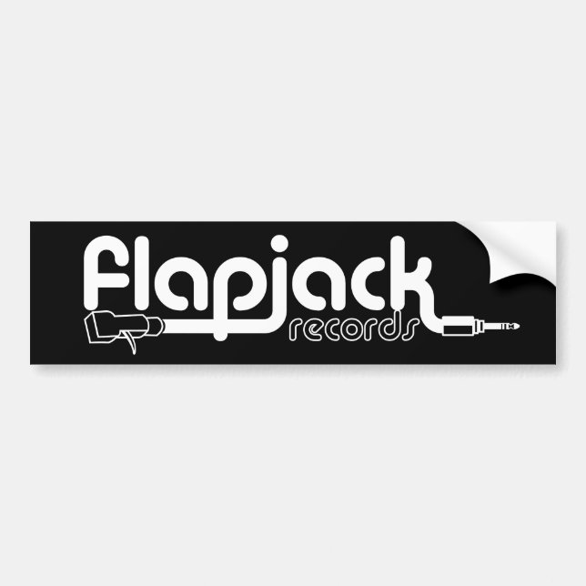 Flapjack-schwarzer Autoaufkleber (Vorne)