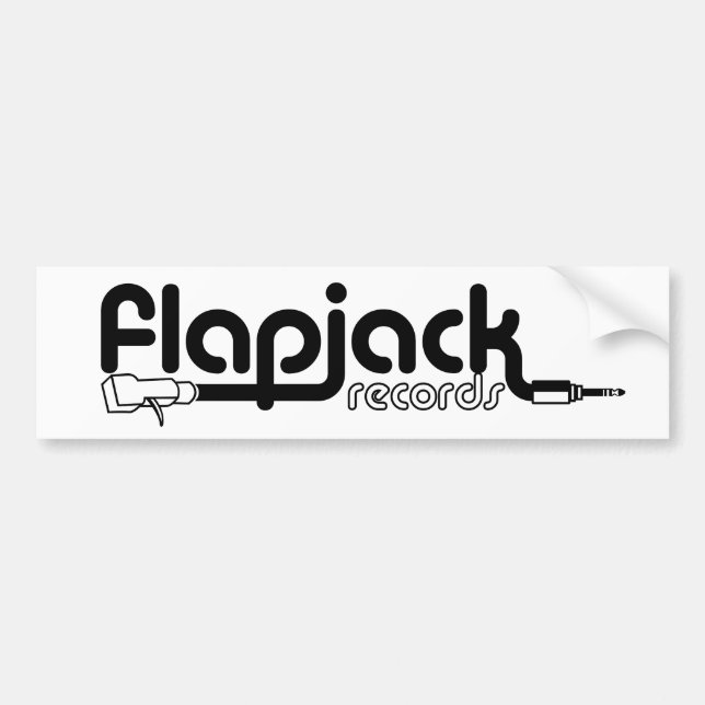 Flapjack-Weiß-Autoaufkleber Autoaufkleber (Vorne)