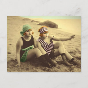 Flapper Bathing Beauties Postkarte
