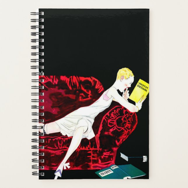 Flapper beim Lesen Planer (Vorderseite)