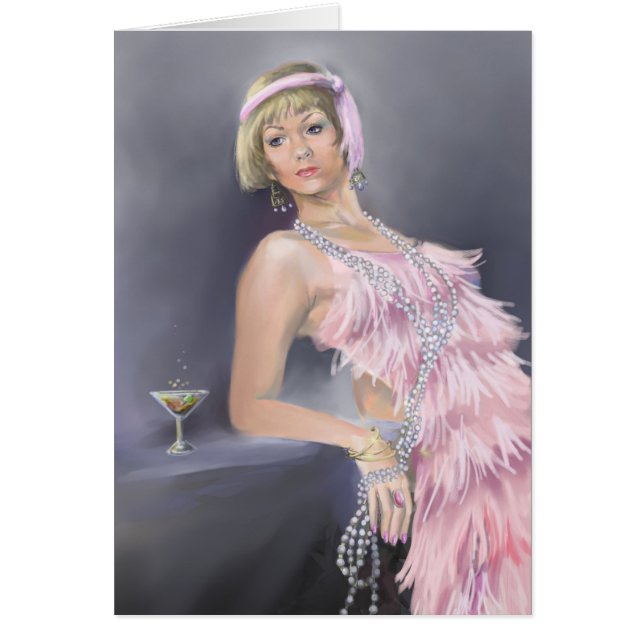 Flapper-Blankenkarte für die Springtime (Vorne)