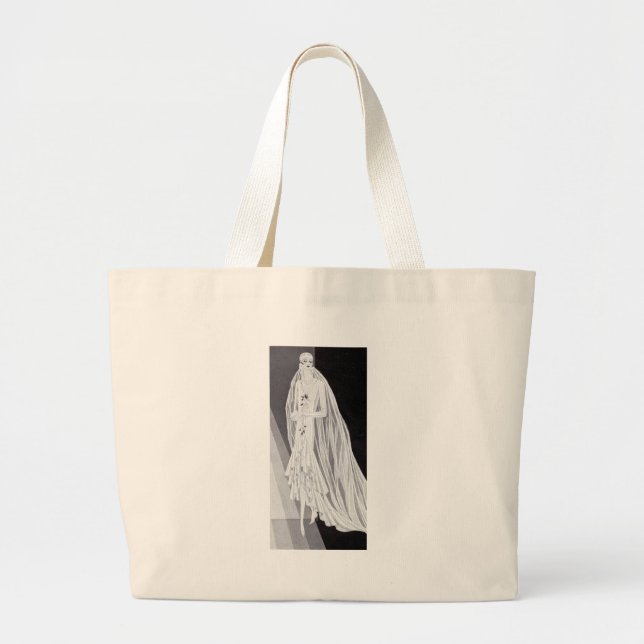 Flapper Bride Jumbo Stoffbeutel (Vorne)