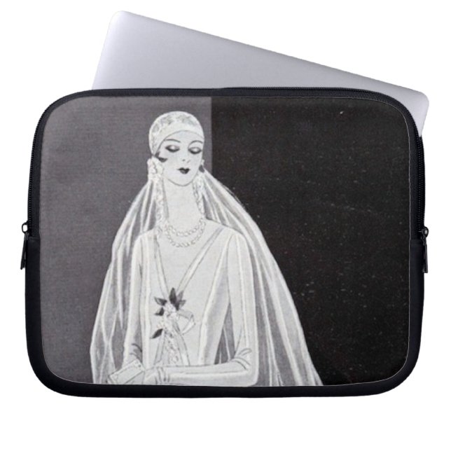 Flapper Bride Laptopschutzhülle (Vorderseite)