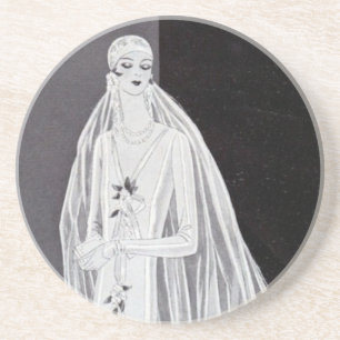 Flapper Bride Untersetzer