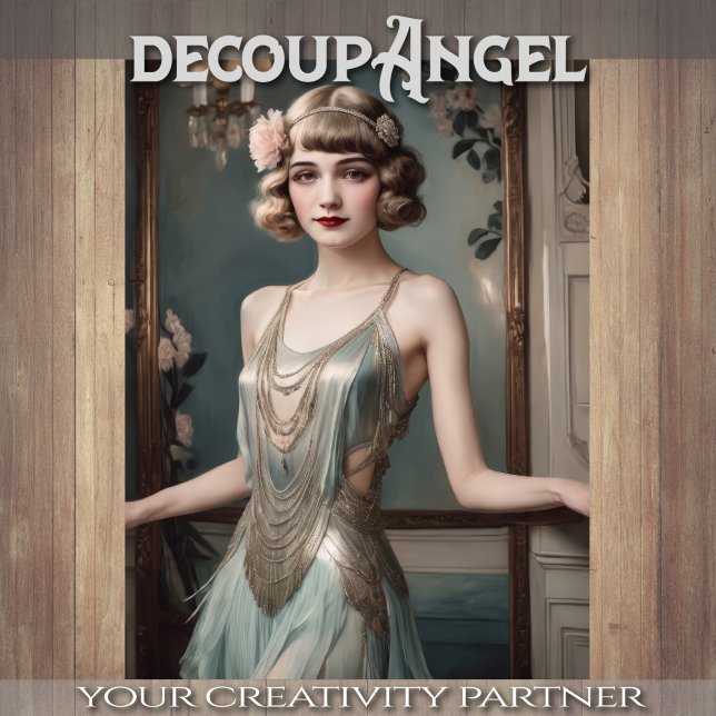 Flapper Elegance - Decoupage - Seidenpapier (Von Creator hochgeladen)