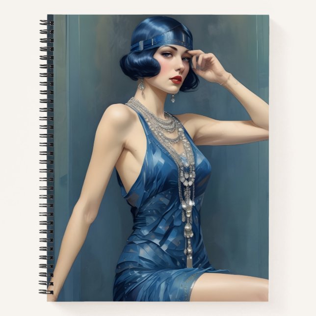 Flapper en Azul Notizbuch (Vorderseite)