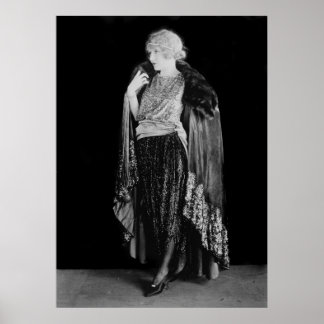 Flapper Fashion and Hairstyle der 20er Jahre Poster