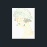 Flapper Fashion Sketch - Portrait Leinwanddruck<br><div class="desc">Flapper Fashion Sketches IV von Juni Erica Vess. | 139028D</div>