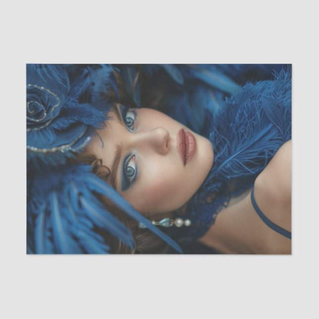 Flapper Girl21 der 1920er Seidenpapier (Vorderseite)