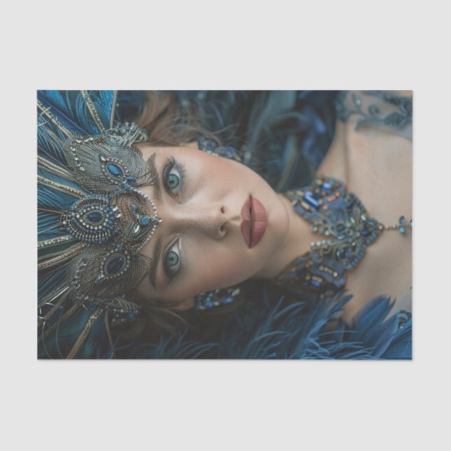 Flapper Girl24 der 1920er Seidenpapier (Vorderseite)