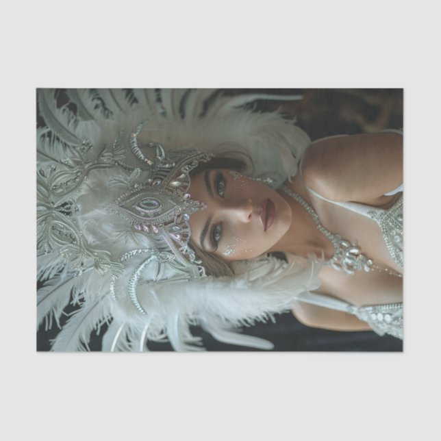 Flapper Girl29 der 20er Jahre Seidenpapier (Vorderseite)