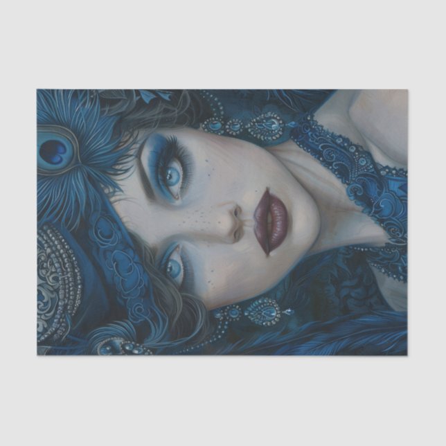 Flapper Girl31 der 1920er Seidenpapier (Vorderseite)