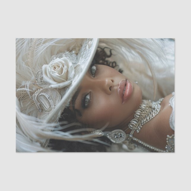 Flapper Girl9 der 20er Jahre Seidenpapier (Vorderseite)