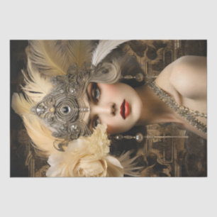 Flapper Girl Art Deco der 1920er Jahre Seidenpapier