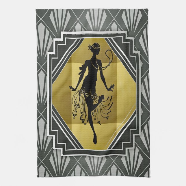 Flapper Girl Küchentuch (Vertikal)
