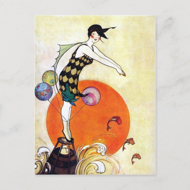 Flapper Girl Postkarte (Vorderseite)