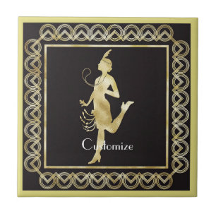 Flapper Girl Thunder_Cove der 1920er Jahre  Fliese