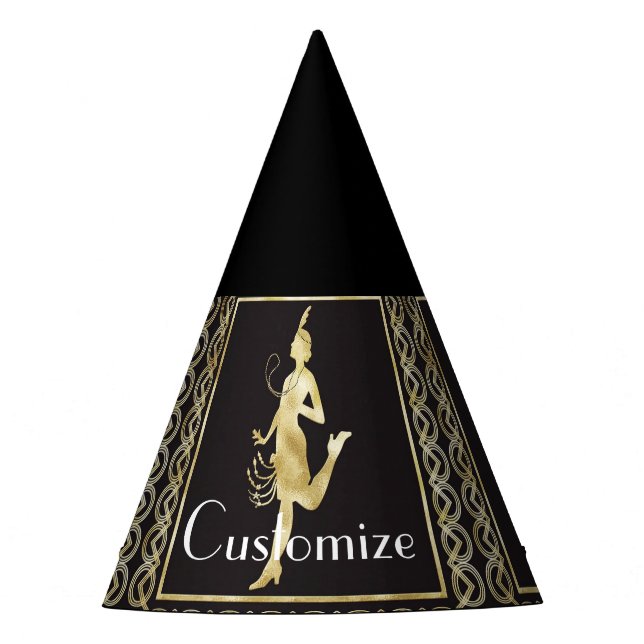 Flapper Girl Thunder_Cove der 1920er Jahre  Partyhütchen (Vorderseite)