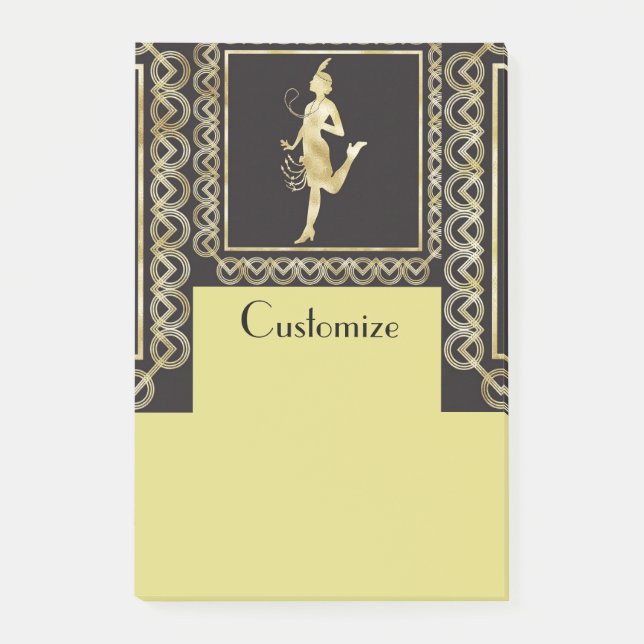 Flapper Girl Thunder_Cove der 1920er Jahre Post-it Klebezettel (Vorderseite)