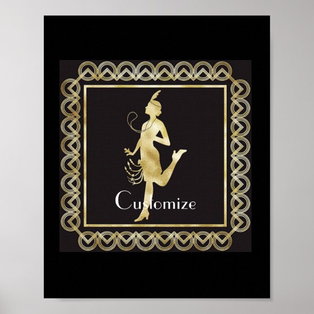 Flapper Girl Thunder_Cove der 1920er Jahre Poster (Vorne)