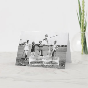 Flapper Girls Playing Golf, 1926 Karte