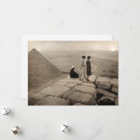Flapper Girls Sunrise Khufu Pyramid, Ägypten 1920