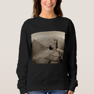 Flapper Girls Sunrise Khufu Pyramid, Ägypten 1920 Sweatshirt