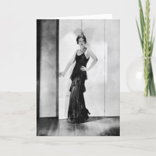 Flapper Glamour Girl Foto Geburtstagskarte der 192 Karte