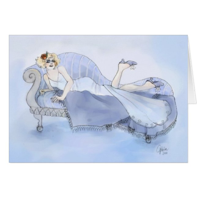 Flapper in Blau (Vorderseite (Horizontal))