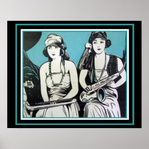 "Flapper Jazz" 16 x 20 Poster