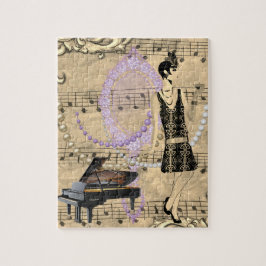 Flapper Lady Music & Glamour Puzzle