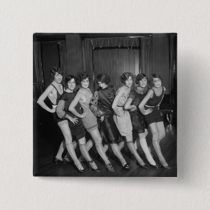 Flapper-Mädchen: 1925 Button