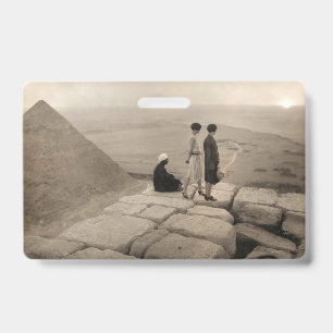 Flapper Mädchen Sonnenaufgang Pyramide des Cheops, Ausweis