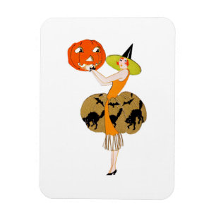 Flapper mit einem Jack-O-Lantern Magnet