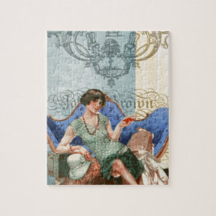 Flapper mit Koffern, Reisen in den 1920er Jahren, Puzzle